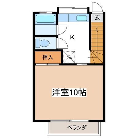 下新駅 徒歩5分 2階の物件間取画像